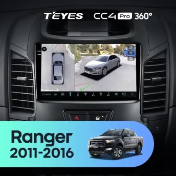Штатная магнитола Teyes CC4 Pro 360 12/256 Ford Ranger (2011-2016) F2