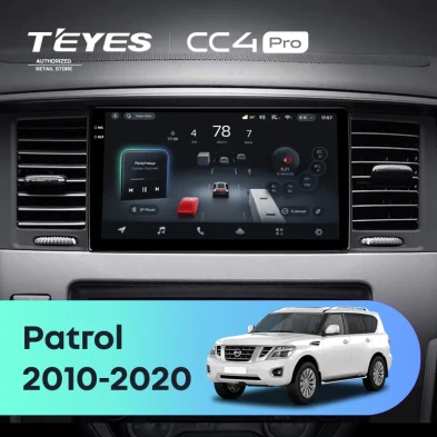 Штатная магнитола Teyes CC4 Pro 12/256 Nissan Patrol Y62 (2010-2020) F1 9"