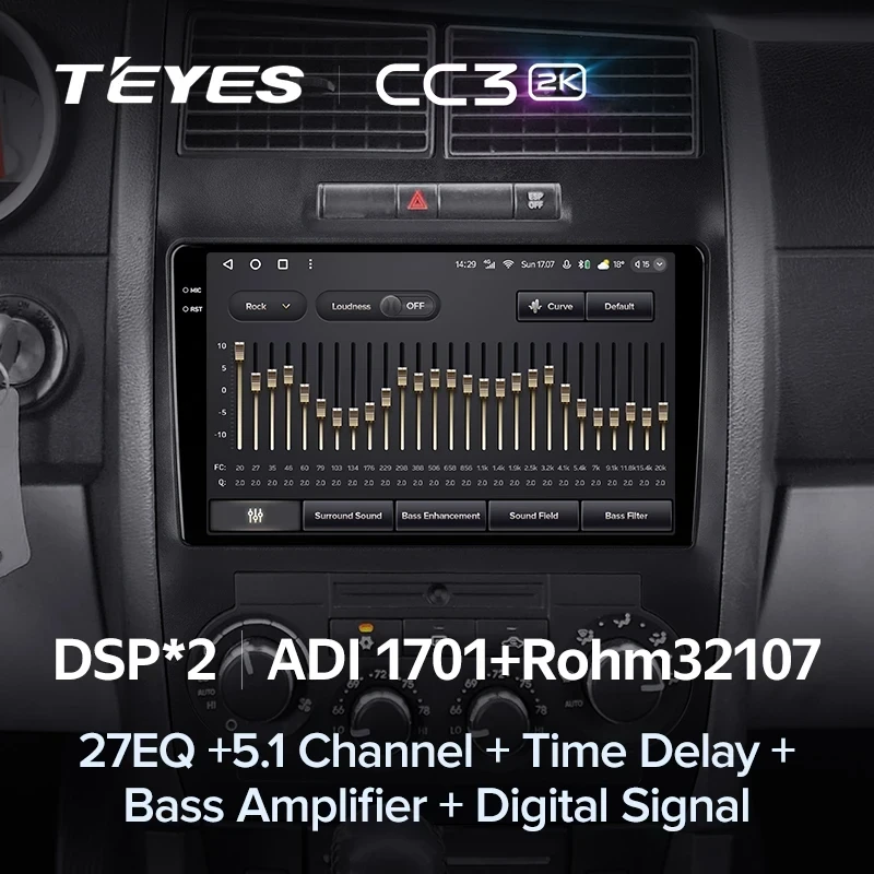 Штатная магнитола Teyes CC3 2K 6/128 Dodge Magnum 2 (2003-2007)