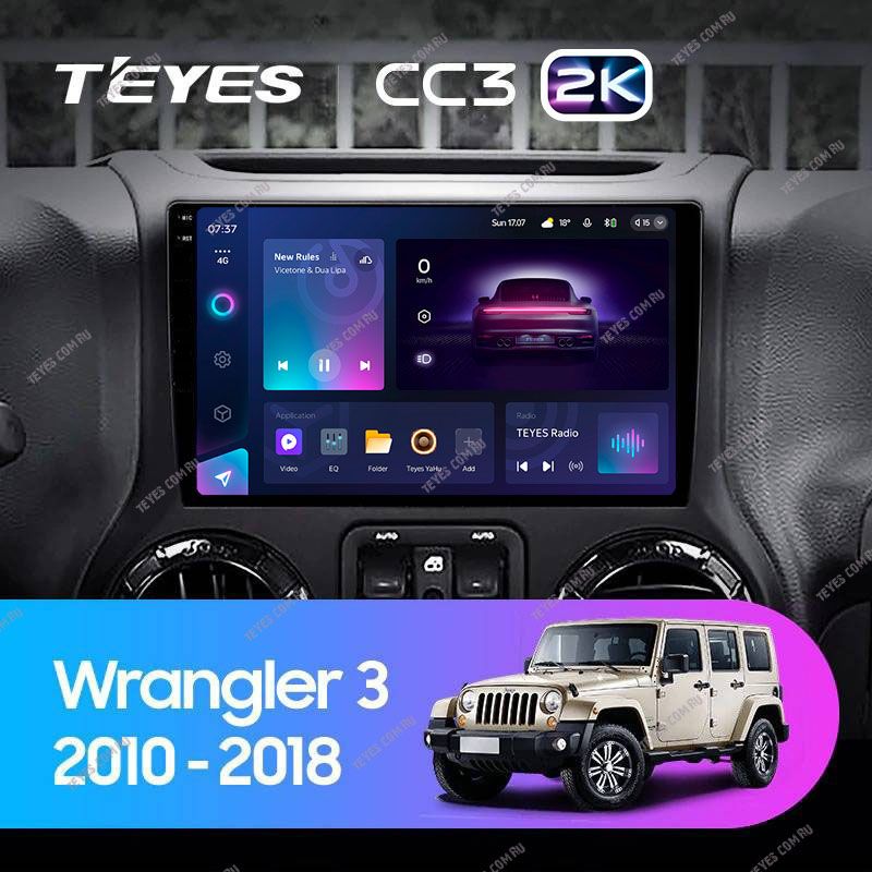 Штатная магнитола Teyes CC3 2K 4/64 Jeep Wrangler 3 JK (2010-2017) L14