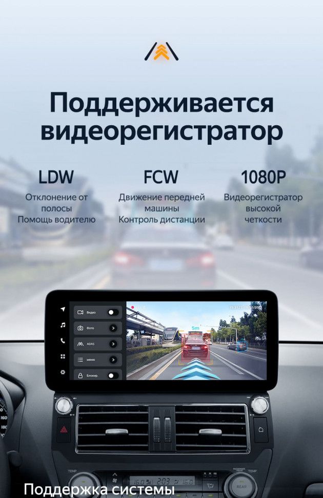 Штатная магнитола Teyes LUX ONE 6/128 Toyota Land Cruiser Prado 150 (2013-2017) F2