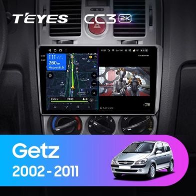 Штатная магнитола Teyes CC3 2K 4/32 Hyundai Getz 1 (2002-2011) F1
