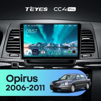 Штатная магнитола Teyes CC4 Pro 8/128 Kia Opirus GH (2006-2011)