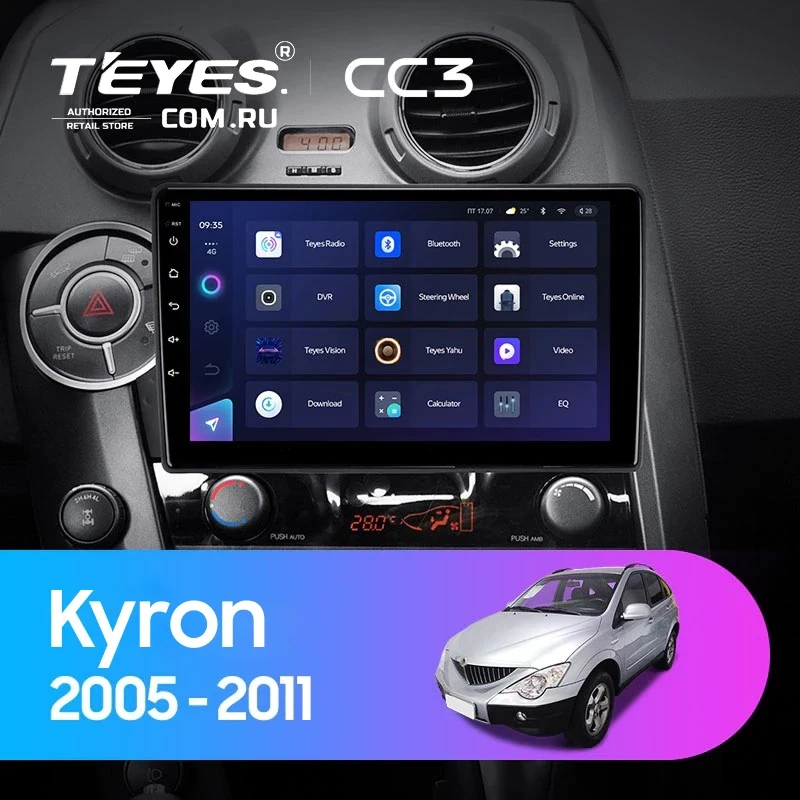 Штатная магнитола Teyes CC3 4/32 SsangYong Kyron (2005-2011)