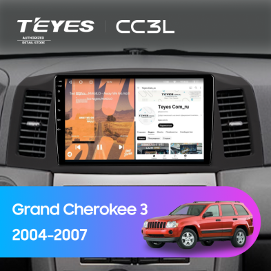 Штатная магнитола Teyes CC3L 4/64 Jeep Grand Cherokee 3 WK (2004-2007) F1