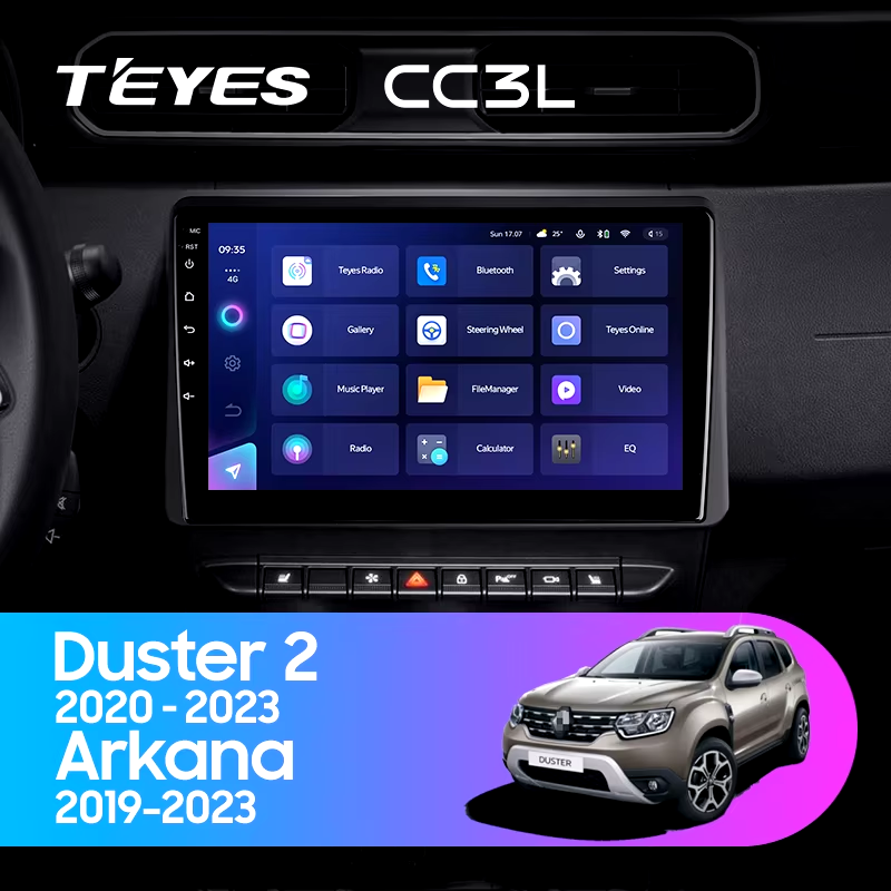 Штатная магнитола Teyes CC3L 4/64 Renault Arkana (2019-2023) F2