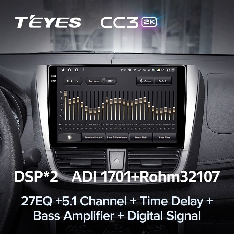 Штатная магнитола Teyes CC3 2K 360 6/128 Toyota Yaris L (2016-2019)