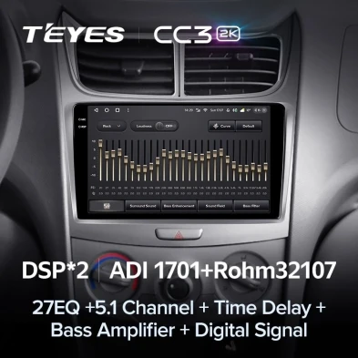 Штатная магнитола Teyes CC3 2K 4/64 Chevrolet Sail (2009-2013)