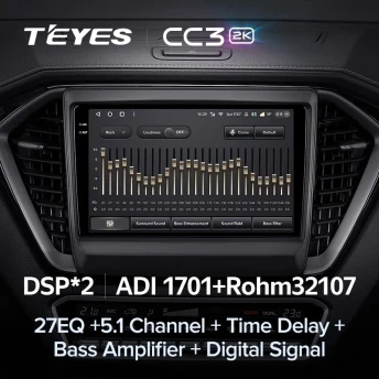 Штатная магнитола Teyes CC3 2K 6/128 lsuzu D-MAX 3 RG (2019-2023)