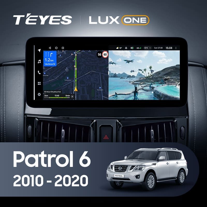 Штатная магнитола Teyes LUX ONE 4/32 Nissan Patrol 6 Y62 (2010-2020)