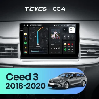 Штатная магнитола Teyes CC4 6/64 Kia Ceed 3 CD (2018-2020)