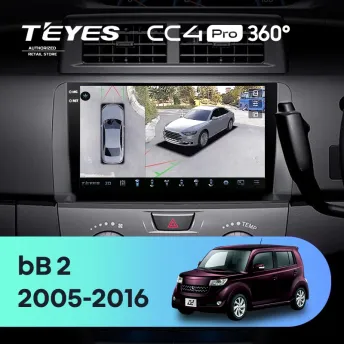 Штатная магнитола Teyes CC4 Pro 360 8/128 Toyota bB 2 QNC20 (2005-2016)