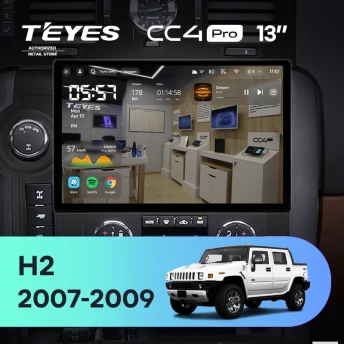 Штатная магнитола Teyes CC4 Pro 12/256 Hummer H2 E85 (2007-2009) F2 (13")