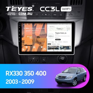 Штатная магнитола Teyes CC3L WiFi 2/32 Lexus RX300 RX330 RX350 RX400H (2003-2009)