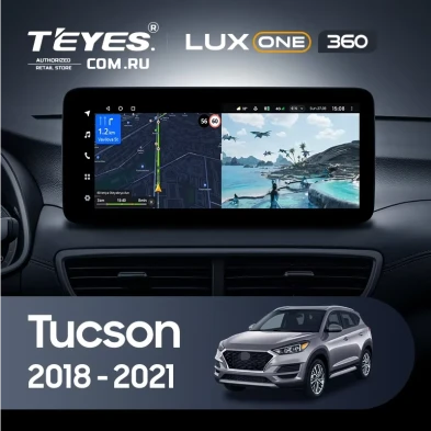 Штатная магнитола Teyes LUX ONE 360 6/128 Hyundai Tucson (2018-2021)