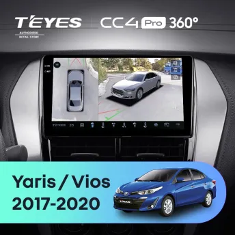 Штатная магнитола Teyes CC4 Pro 360 12/256 Toyota Yaris (2017-2020) F2
