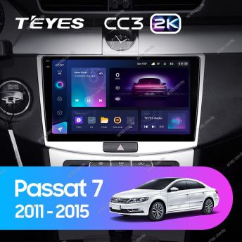 Штатная магнитола Teyes CC3 2K 4/64 Volkswagen Passat B6 (2005-2010) \ B7 (2010-2015)
