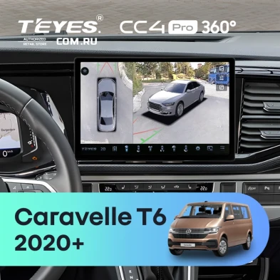 Штатная магнитола Teyes CC4 Pro 360 8/128 Volkswagen Caravelle T6 2020+ (11")