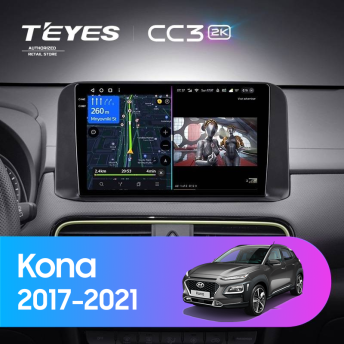 Штатная магнитола Teyes CC3 2K 6/128 Hyundai Kona (2017-2021)