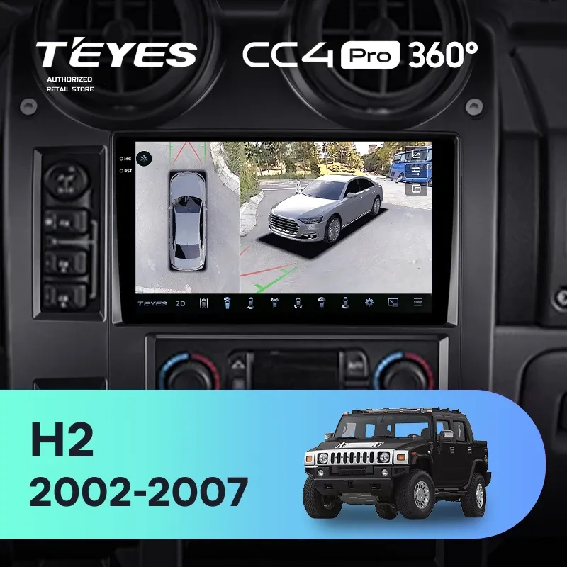 Штатная магнитола Teyes CC4 Pro 360 12/256 Hummer H2 E85 (2002-2007)