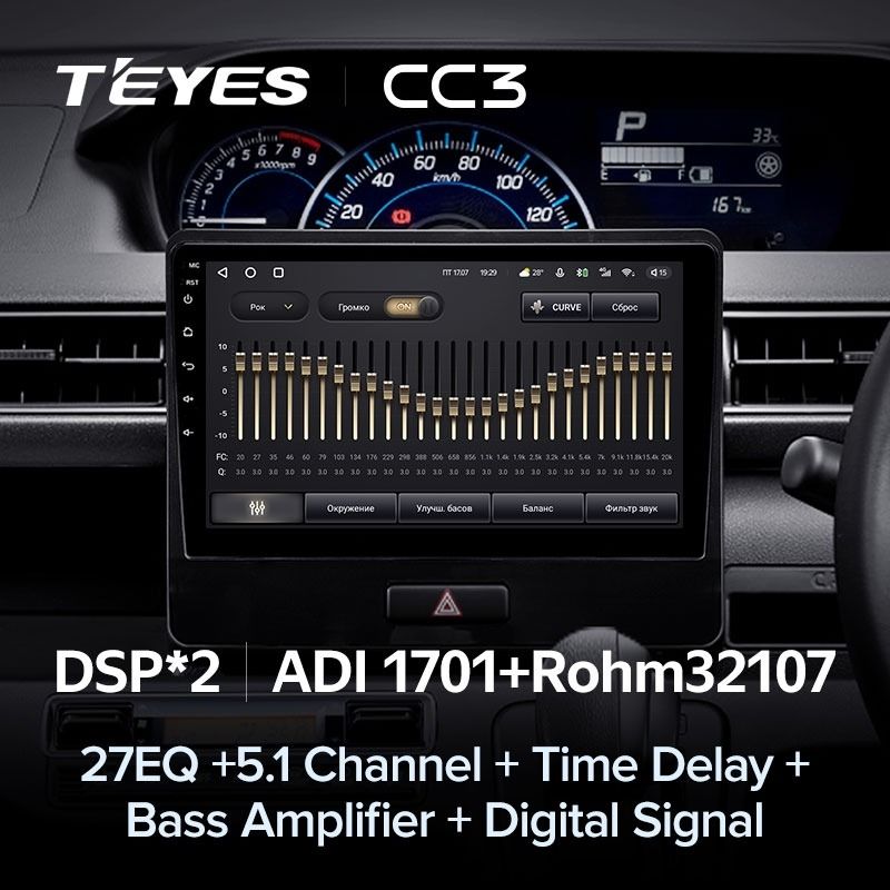 Штатная магнитола Teyes CC3 4/32 Suzuki Wagon R VI (2017-2021)