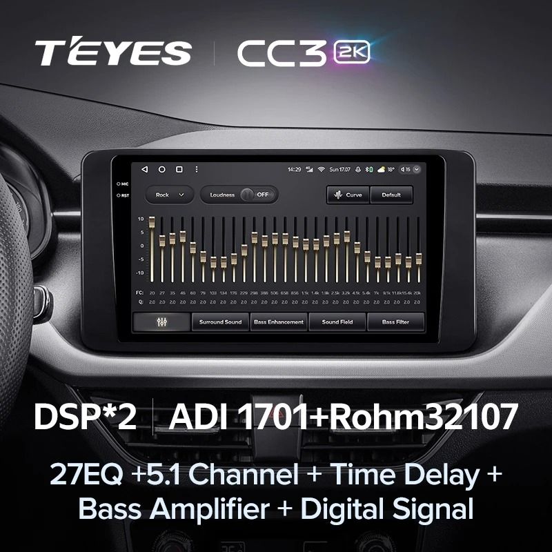 Штатная магнитола Teyes CC3 2K 6/128 Skoda Rapid 2 (2019-2023)