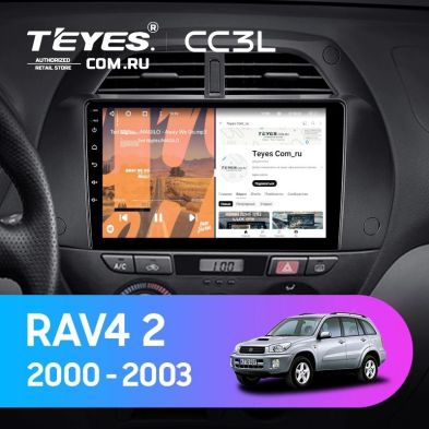 Штатная магнитола Teyes CC3L 4/64 Toyota RAV4 2 CA20 (2000-2003) F3