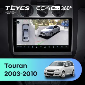 Штатная магнитола Teyes CC4 Pro 360 12/256 Volkswagen Touran 1 (2003-2010) F2