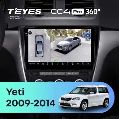 Штатная магнитола Teyes CC4 Pro 360 12/256 Skoda Yeti 5L (2009-2014)