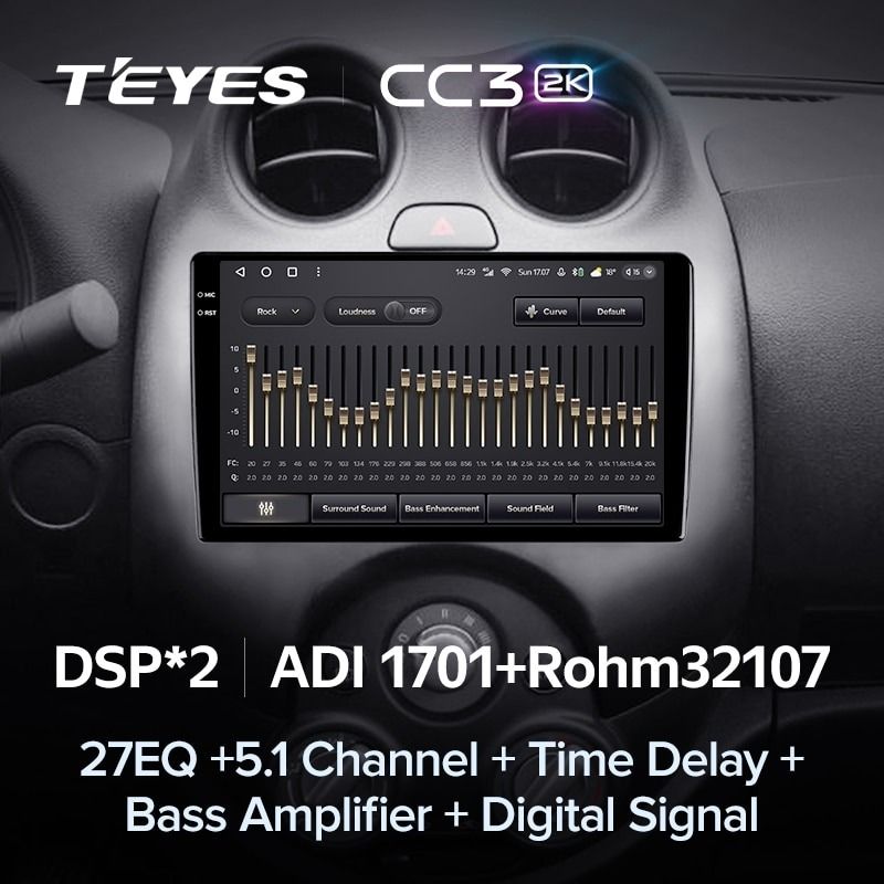 Штатная магнитола Teyes CC3 2K 6/128 Nissan March K13 (2010-2013)