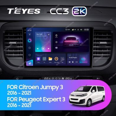 Штатная магнитола Teyes CC3 2K 4/32 Citroen Jumpy 3 (2016-2024)