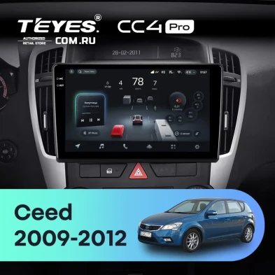 Штатная магнитола Teyes CC4 Pro 12/256 Kia Ceed (2009-2012)