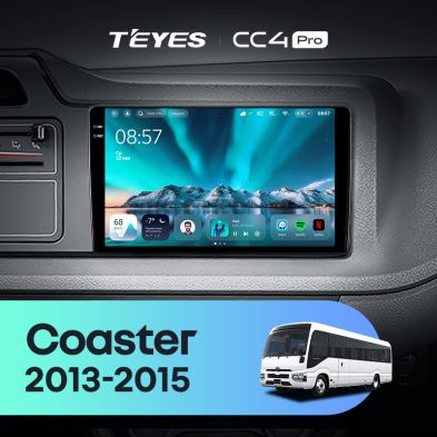 Штатная магнитола Teyes CC4 Pro 8/128 Toyota Coaster (2013-2015)