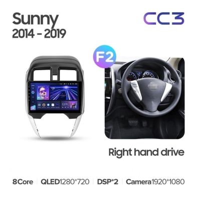 Штатная магнитола Teyes CC3 4/32 Nissan Sunny (2014-2019) F2 Правый руль