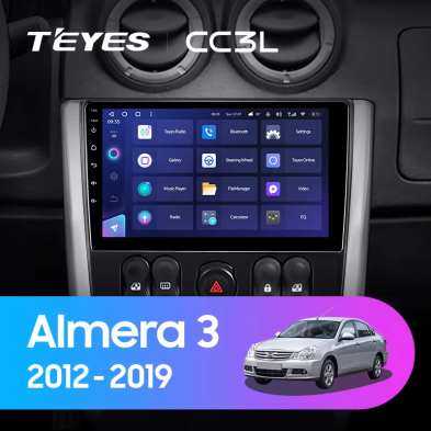 Штатная магнитола Teyes CC3L 4/32 Nissan Almera 3 G15 (2012-2019) F2