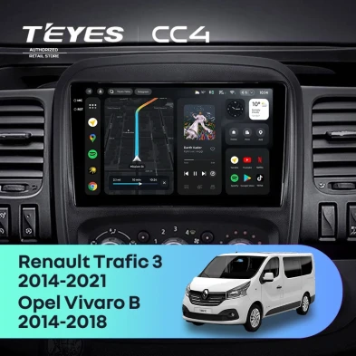 Штатная магнитола Teyes CC4 8/128 Opel Vivaro B (2014-2018)