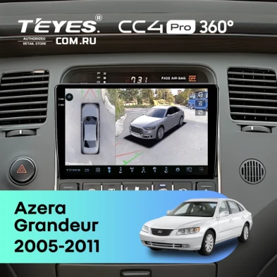 Штатная магнитола Teyes CC4 Pro 360 8/128 Hyundai Azera (2005-2011)