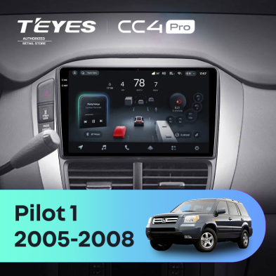 Штатная магнитола Teyes CC4 Pro 12/256 Honda Pilot 1 (2005-2008)