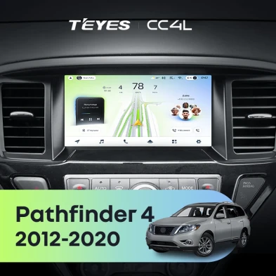 Штатная магнитола Teyes CC4L 6/64 Nissan Pathfinder 4 R52 (2012-2020) F1