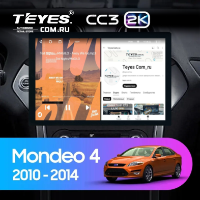 Штатная магнитола Teyes CC3 2K 4/64 Ford Mondeo 4 (2011-2014) (13")