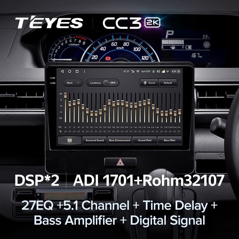 Штатная магнитола Teyes CC3 2K 360 6/128 Suzuki Wagon R VI (2017-2021)