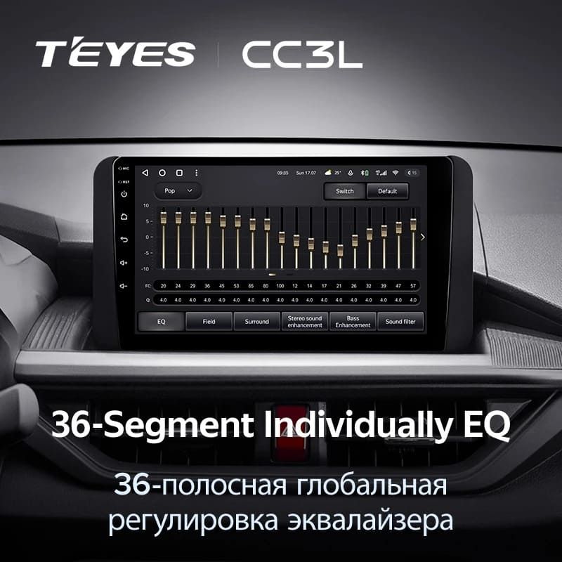 Штатная магнитола Teyes CC3L 4/32 Toyota Wigo (2022-2023) F2