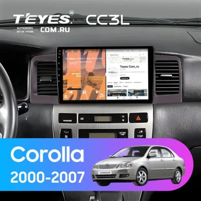 Штатная магнитола Teyes CC3L 4/64 Toyota Corolla 120 (2000-2007) (коричневая) F1