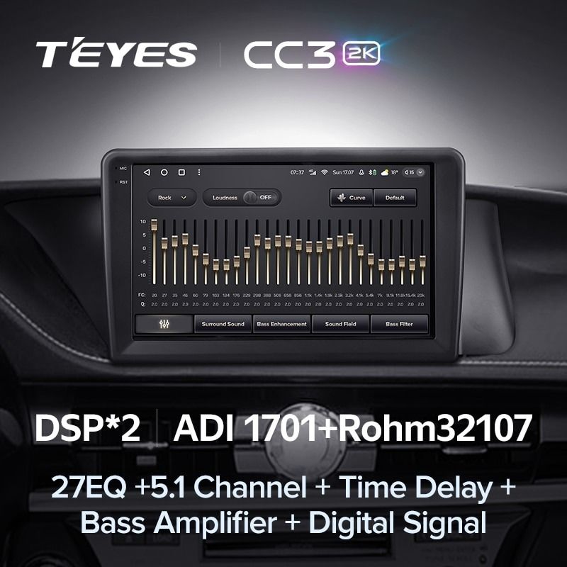 Штатная магнитола Teyes CC3 2K 6/128 Lexus ES ES200 ES250 ES300h ES350 XV60 VI (2012-2018) Тип-B