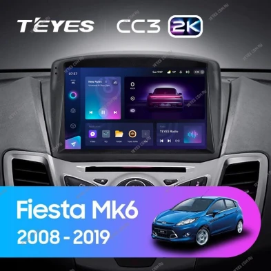Штатная магнитола Teyes CC3 2K 6/128 Ford Fiesta Mk 6 (2008-2019) F2 Тип-A