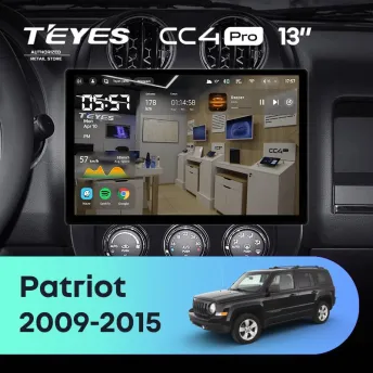 Штатная магнитола Teyes CC4 Pro 8/128 Jeep Patriot (2009-2015) (13")
