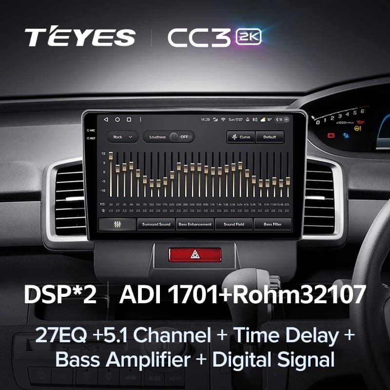 Штатная магнитола Teyes CC3 2K 6/128 Honda Freed 1 (2008-2016) Правый руль