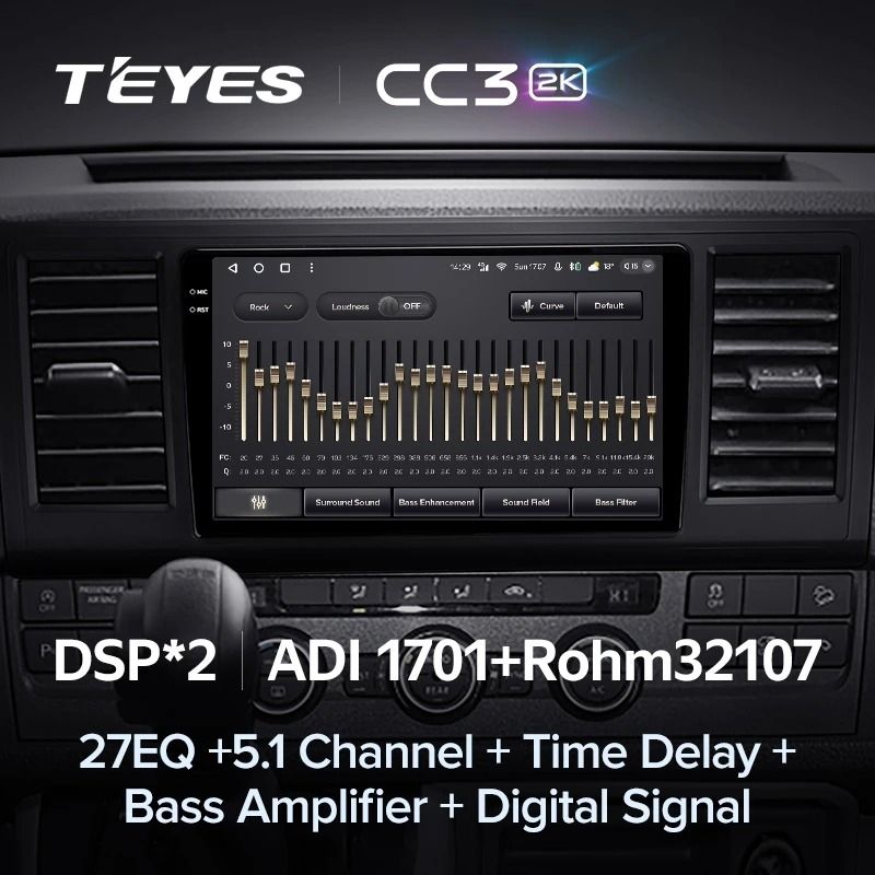 Штатная магнитола Teyes CC3 2K 360 6/128 Volkswagen Caravelle T6 2020+