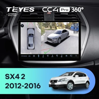 Штатная магнитола Teyes CC4 Pro 360 8/128 Suzuki SX4 2 (2012-2016) (11")