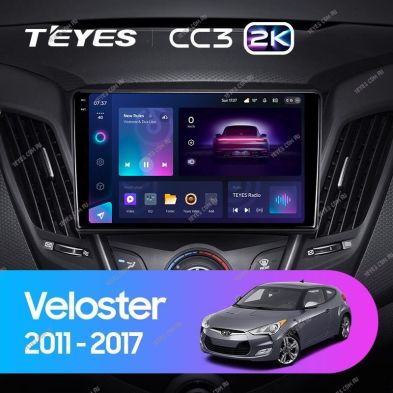 Штатная магнитола Teyes CC3 2K 360 6/128 Hyundai Veloster FS (2011-2017) Тип-A